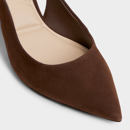 Uliana in Dark Brown - Slingback heel, Block heel | Aldo