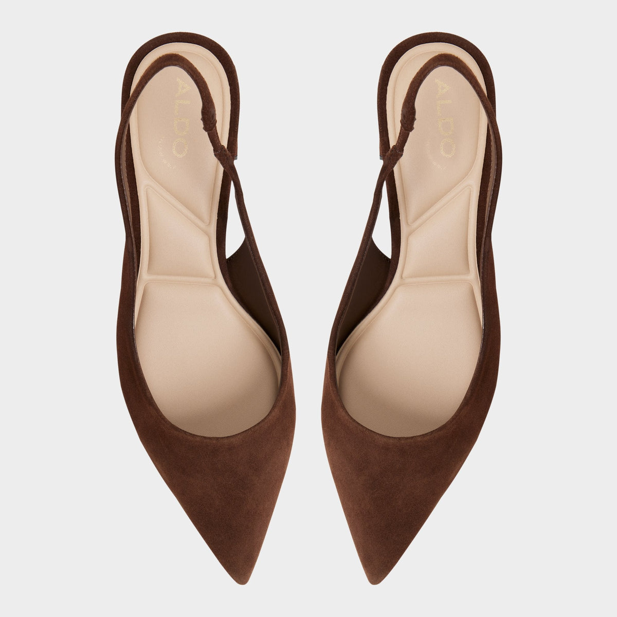 Uliana in Dark Brown - Slingback heel, Block heel | Aldo