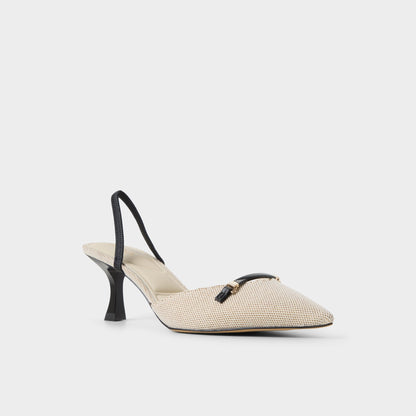 Nailah Open Natural Women's Kitten heels - Slingback heel, Kitten heel | Aldo