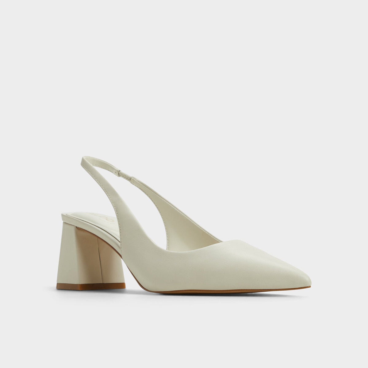 Uliana White/Bone Women's Slingbacks - Slingback heel, Block heel | Aldo