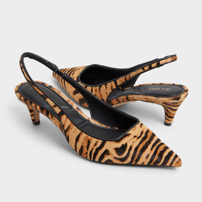 Leanah in Open Brown - Slingback heel, Kitten heel | Aldo