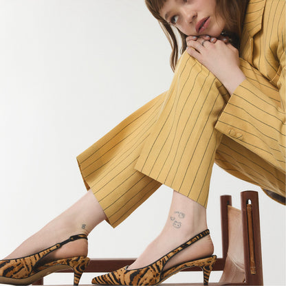 Leanah in Open Brown - Slingback heel, Kitten heel | Aldo