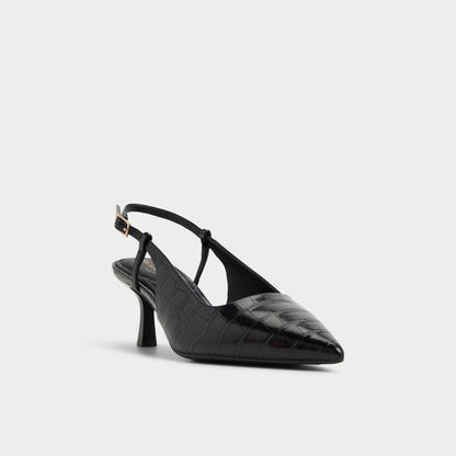 Adan in Black - Slingback heel, Kitten heel | Aldo