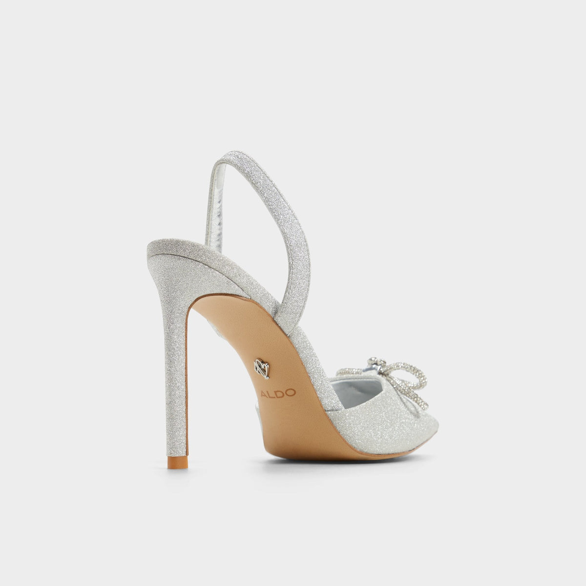 Addie Silver Women's Slingbacks - Slingback heel, Stiletto heel | Aldo