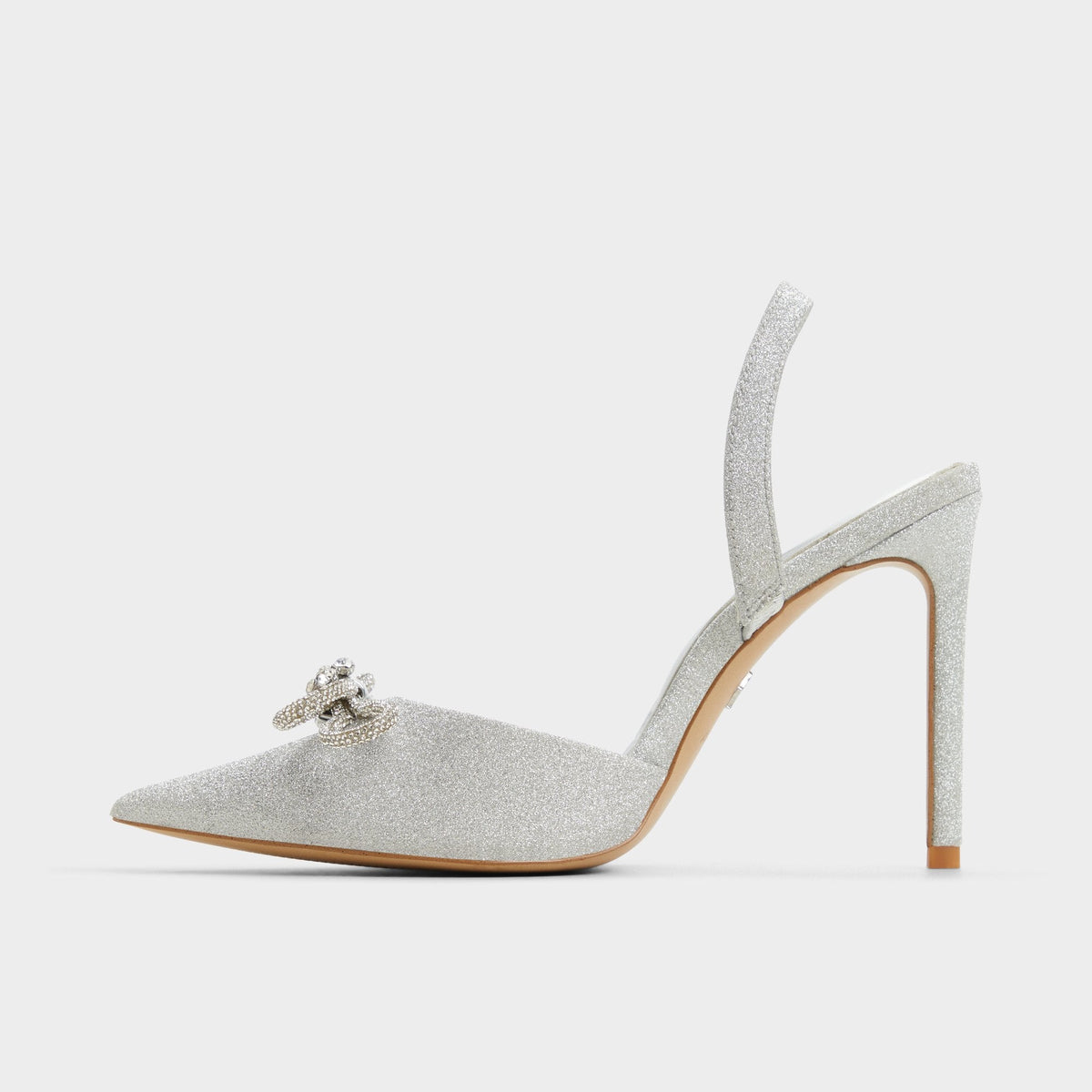 Addie Silver Women's Slingbacks - Slingback heel, Stiletto heel | Aldo