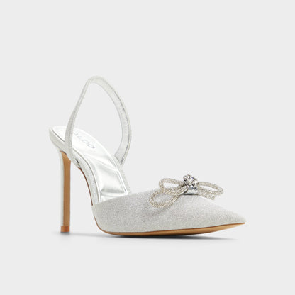 Addie Silver Women's Slingbacks - Slingback heel, Stiletto heel | Aldo