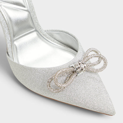 Addie Silver Women's Slingbacks - Slingback heel, Stiletto heel | Aldo