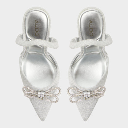 Addie Silver Women's Slingbacks - Slingback heel, Stiletto heel | Aldo