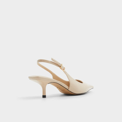 Josita Medium Beige Women's Kitten heels - Slingback heel, Kitten heel | Aldo