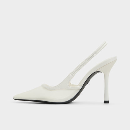 Evania White Women's Slingbacks - Slingback heel | Aldo