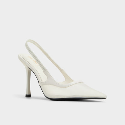 Evania White Women's Slingbacks - Slingback heel | Aldo