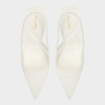 Evania White Women's Slingbacks - Slingback heel | Aldo
