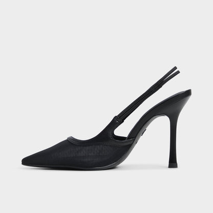 Evania Black Women's Slingbacks - Slingback heel | Aldo