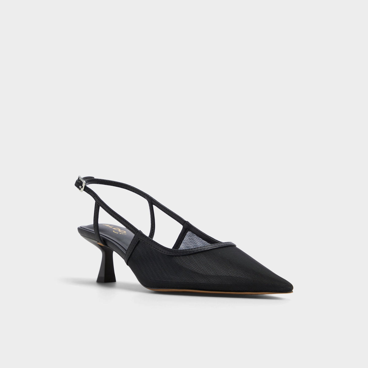 Maxina Black Women's Kitten heels - Slingback heel, Kitten heel | Aldo