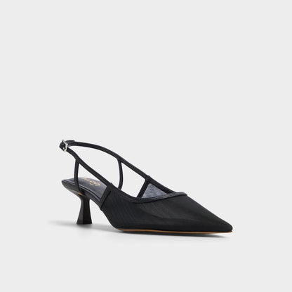 Maxina Black Women's Kitten heels - Slingback heel, Kitten heel | Aldo