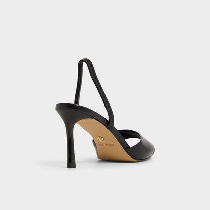 Andya Black Women's Strappy sandals - Slingback heeled sandal, Stiletto heel | Aldo