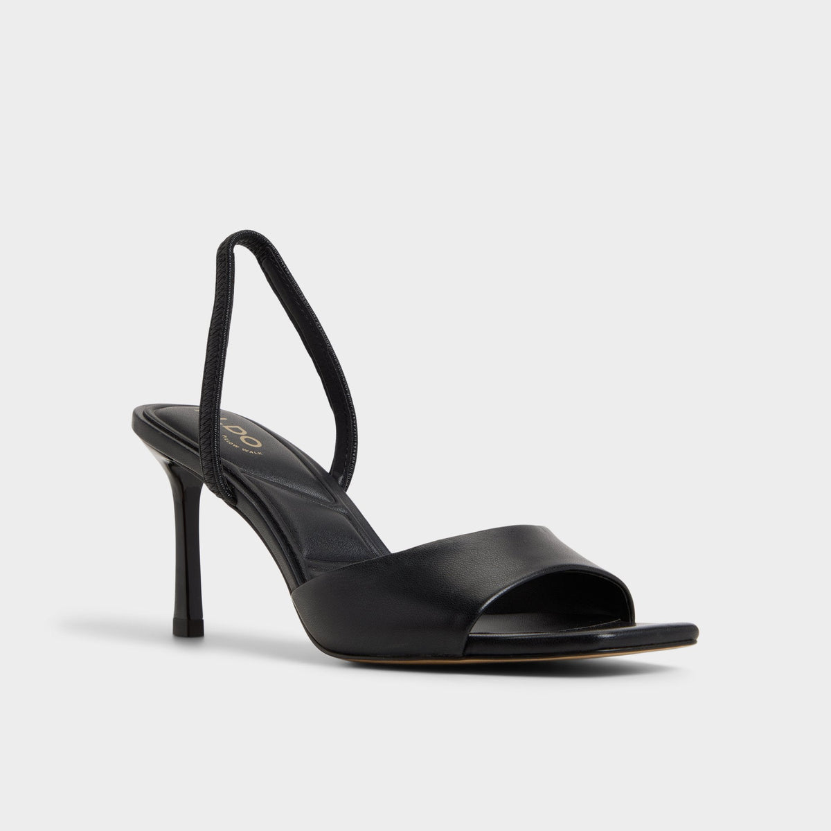 Andya Black Women's Strappy sandals - Slingback heeled sandal, Stiletto heel | Aldo