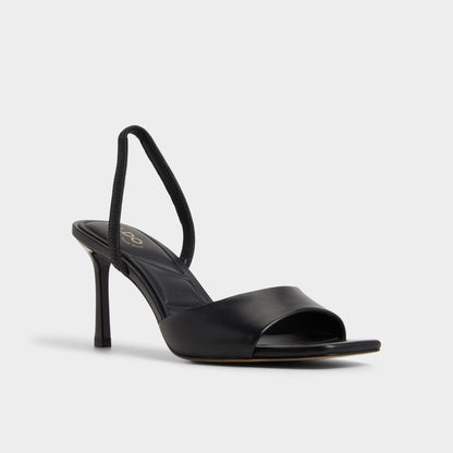 Andya Black Women's Strappy sandals - Slingback heeled sandal, Stiletto heel | Aldo