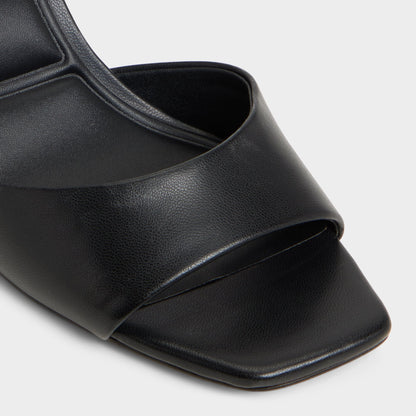 Andya Black Women's Strappy sandals - Slingback heeled sandal, Stiletto heel | Aldo