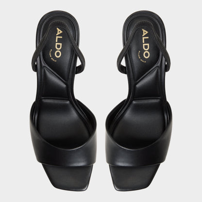 Andya Black Women's Strappy sandals - Slingback heeled sandal, Stiletto heel | Aldo