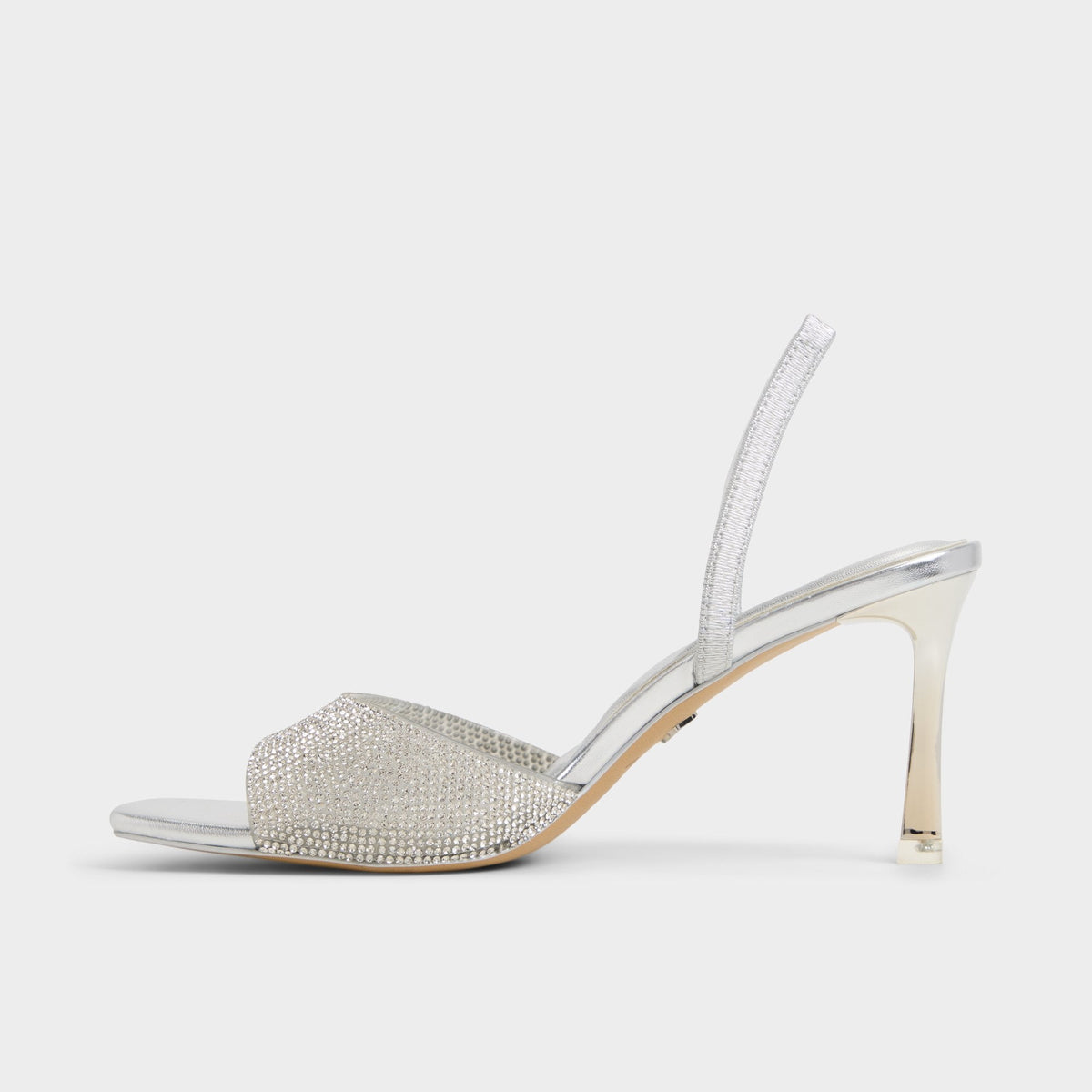 Andyana Silver Women's Strappy sandals - Slingback heeled sandal, Stiletto heel | Aldo