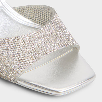 Andyana Silver Women's Strappy sandals - Slingback heeled sandal, Stiletto heel | Aldo