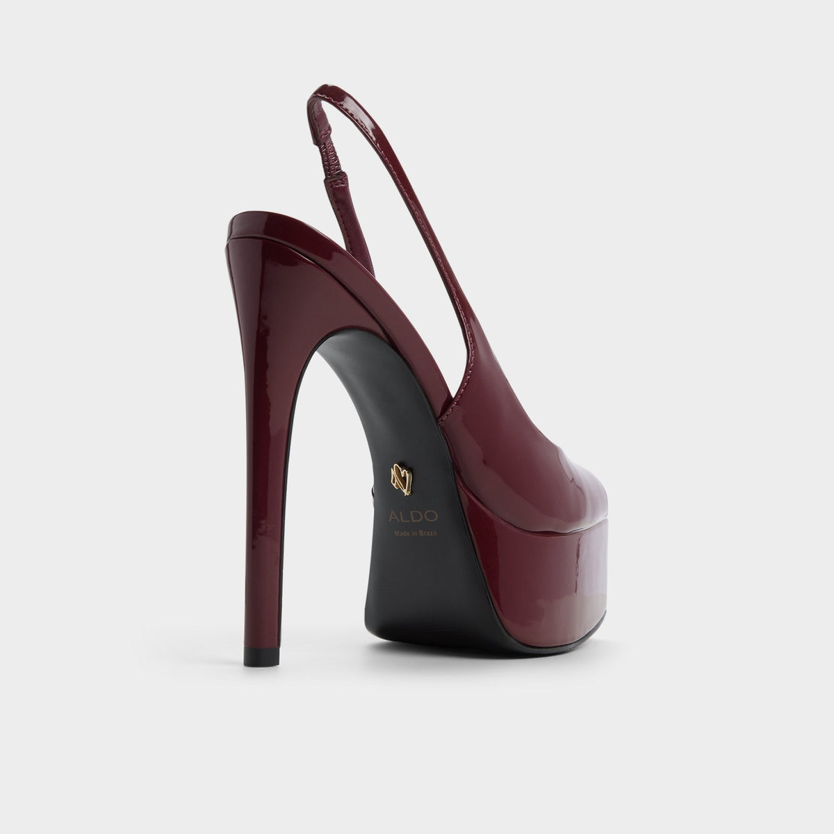 Thanlinie in Dark Red - Slingback heeled sandal, Platform | Aldo