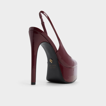 Thanlinie in Dark Red - Slingback heeled sandal, Platform | Aldo