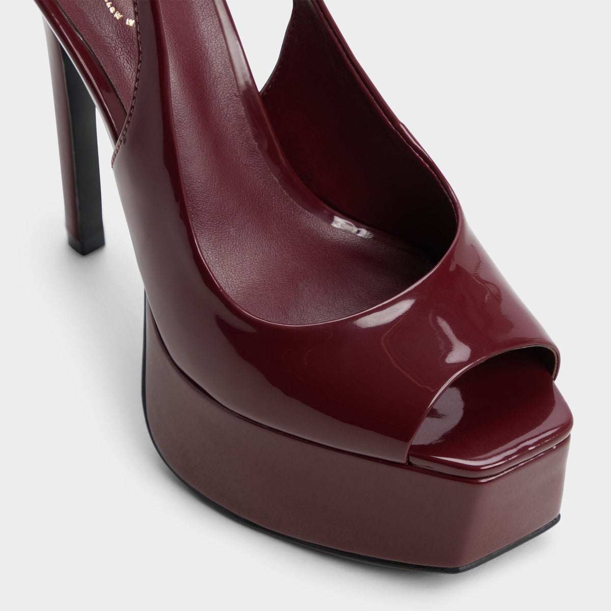 Thanlinie in Dark Red - Slingback heeled sandal, Platform | Aldo