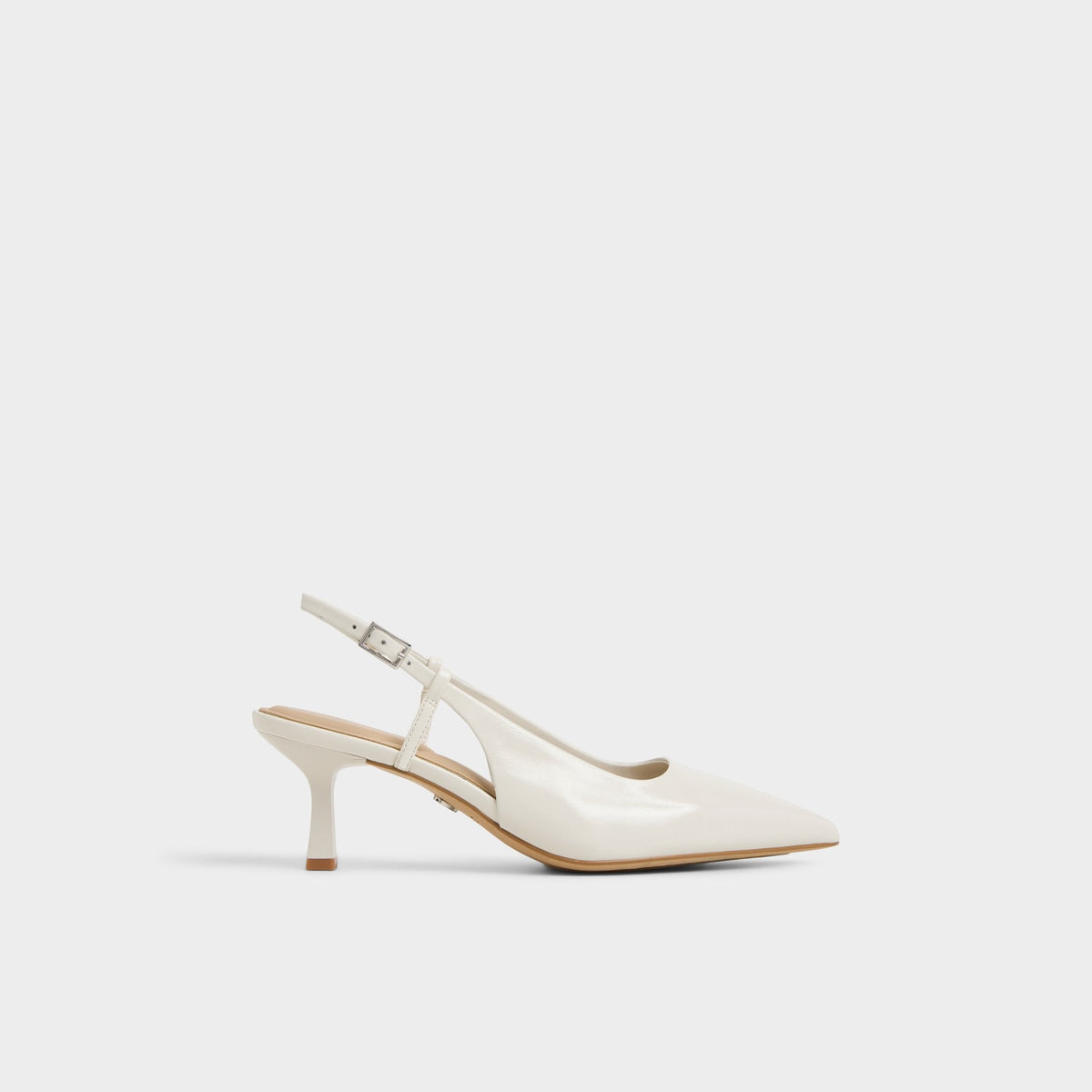 Adan in White Bone - Slingback heel, Kitten heel | Aldo