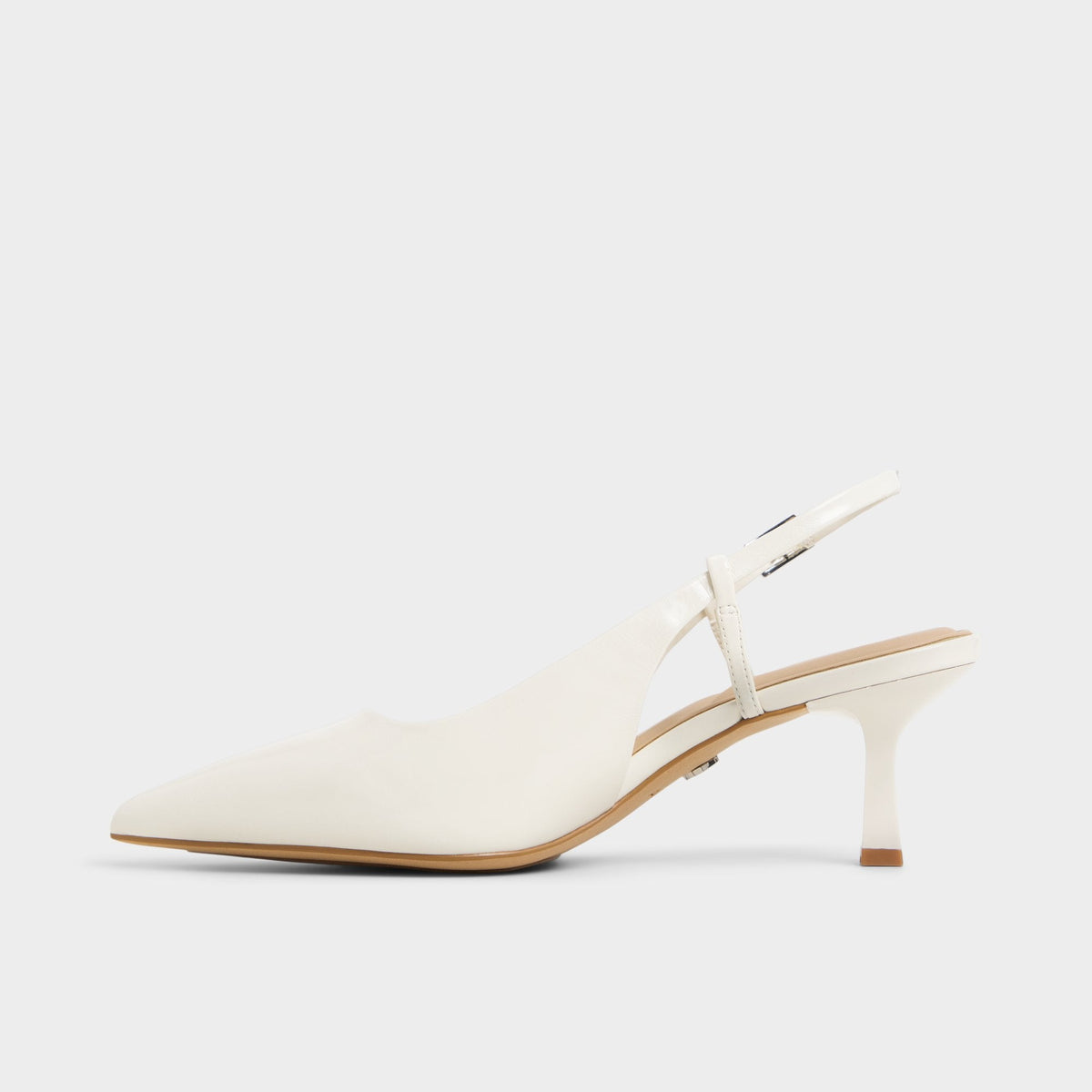 Adan in White Bone - Slingback heel, Kitten heel | Aldo