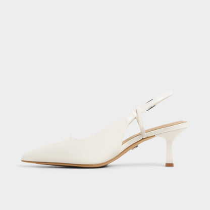 Adan in White Bone - Slingback heel, Kitten heel | Aldo