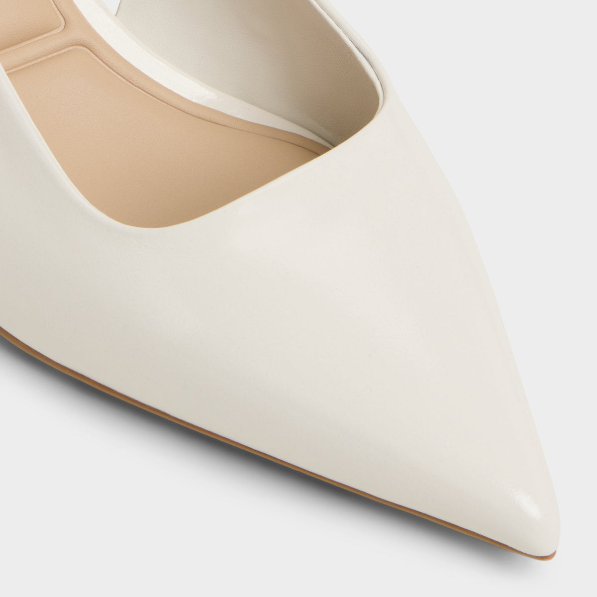 Adan in White Bone - Slingback heel, Kitten heel | Aldo