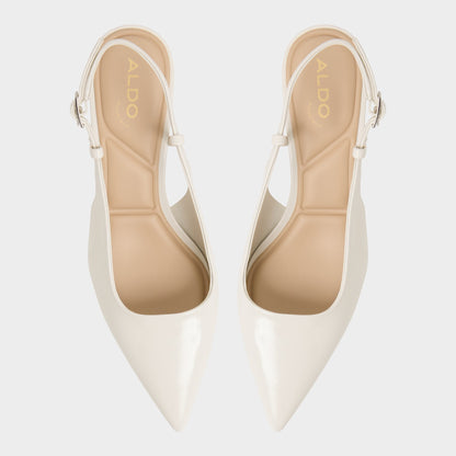 Adan in White Bone - Slingback heel, Kitten heel | Aldo