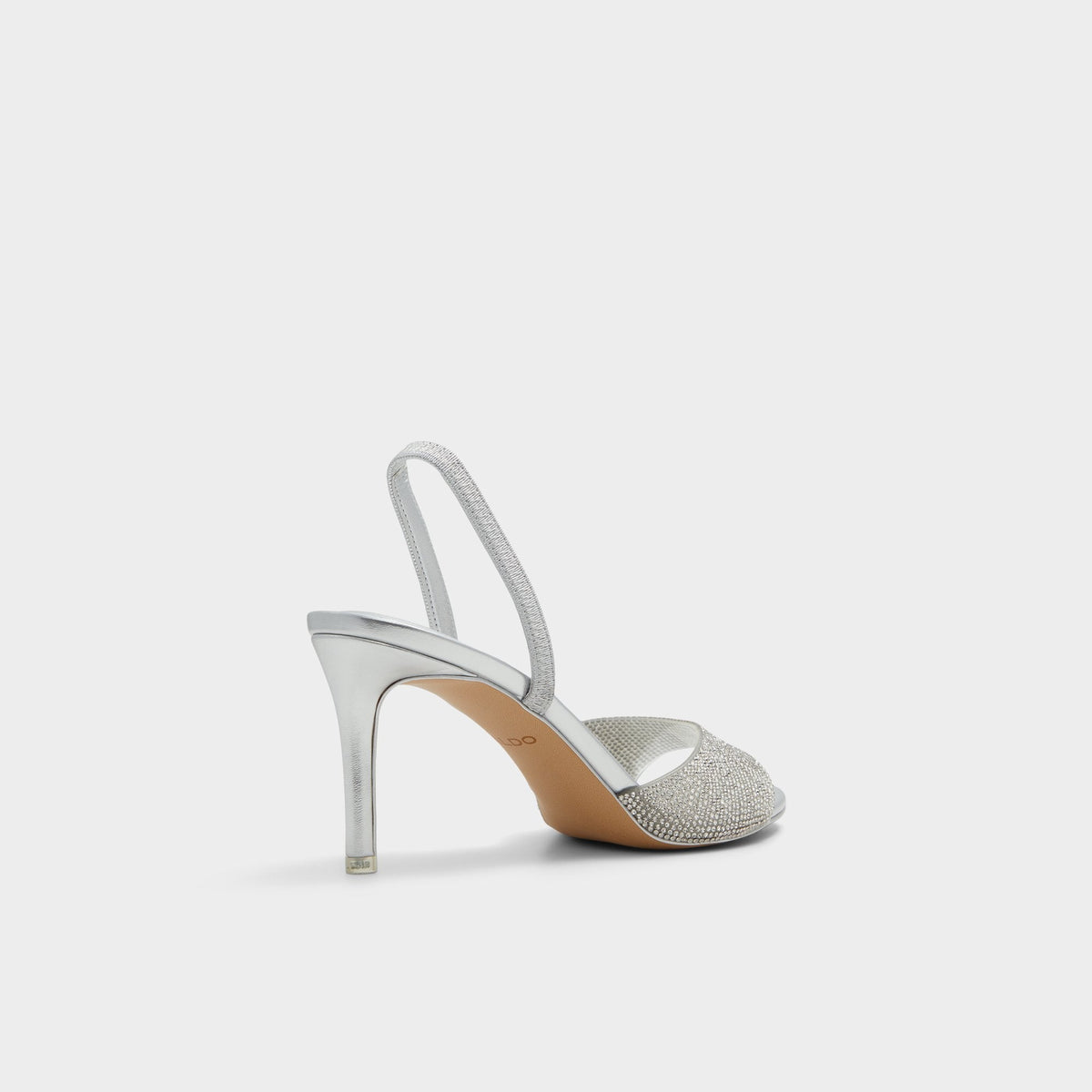 Aitana Silver Women's Heeled sandals - Slingback heeled sandal, Stiletto heel | Aldo