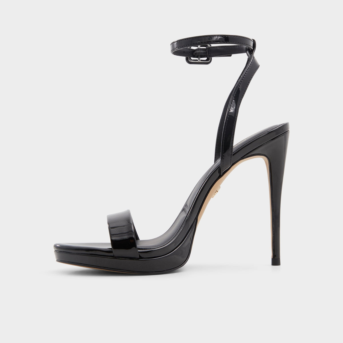 Katelina Black Women's Heeled sandals - Strappy heeled sandal, Stiletto platform | Aldo