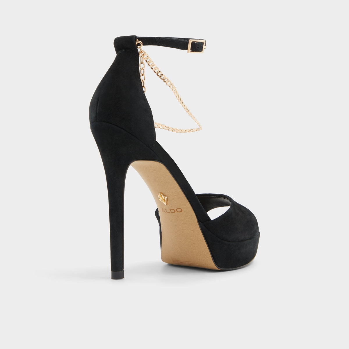 Afumeth Black Overflow Women's Platform sandals - Strappy heeled sandal, Stiletto platform | Aldo