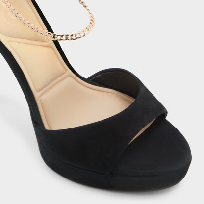 Afumeth Black Overflow Women's Platform sandals - Strappy heeled sandal, Stiletto platform | Aldo