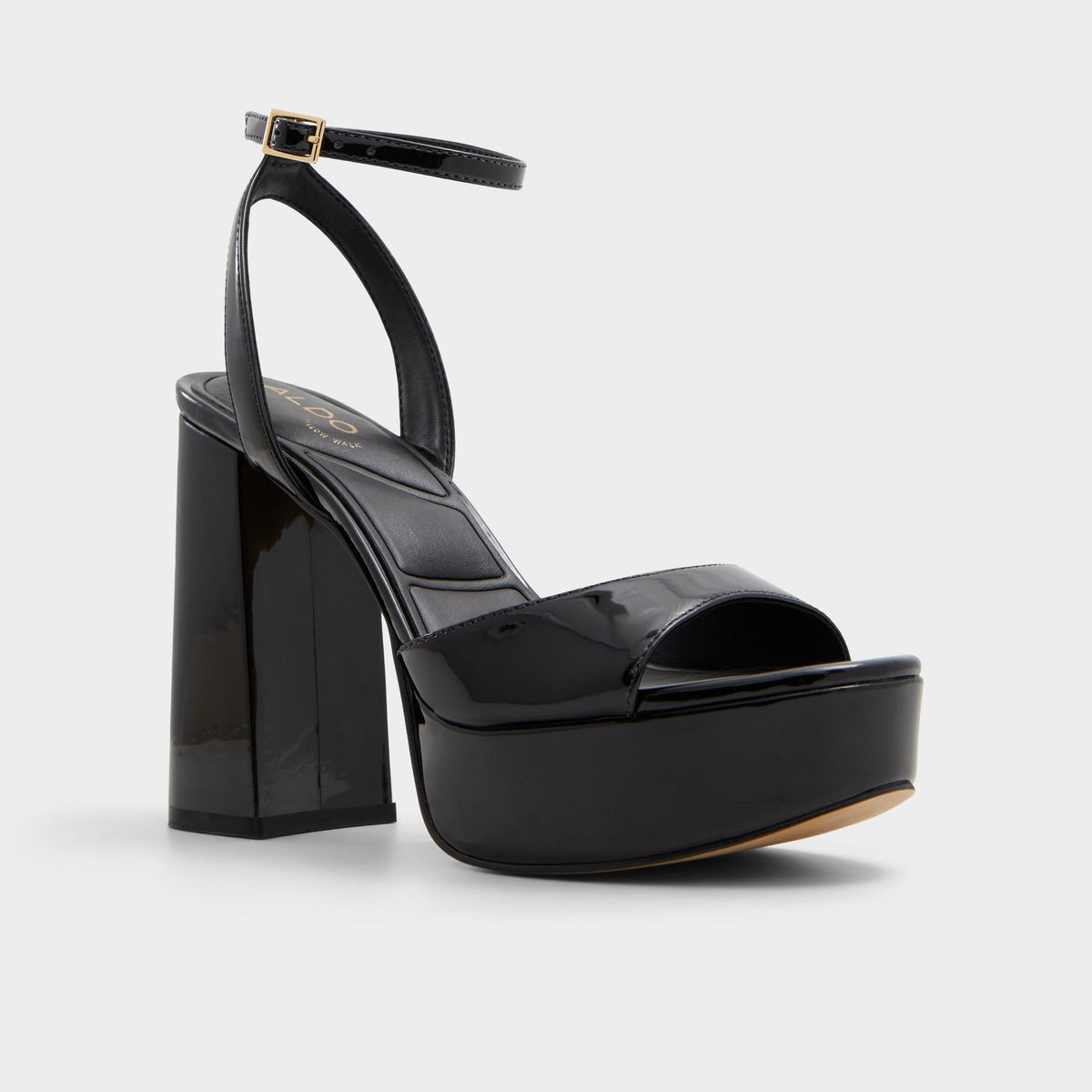 Valoria Black Women's Platform sandals - Strappy heeled sandal, Platform | Aldo