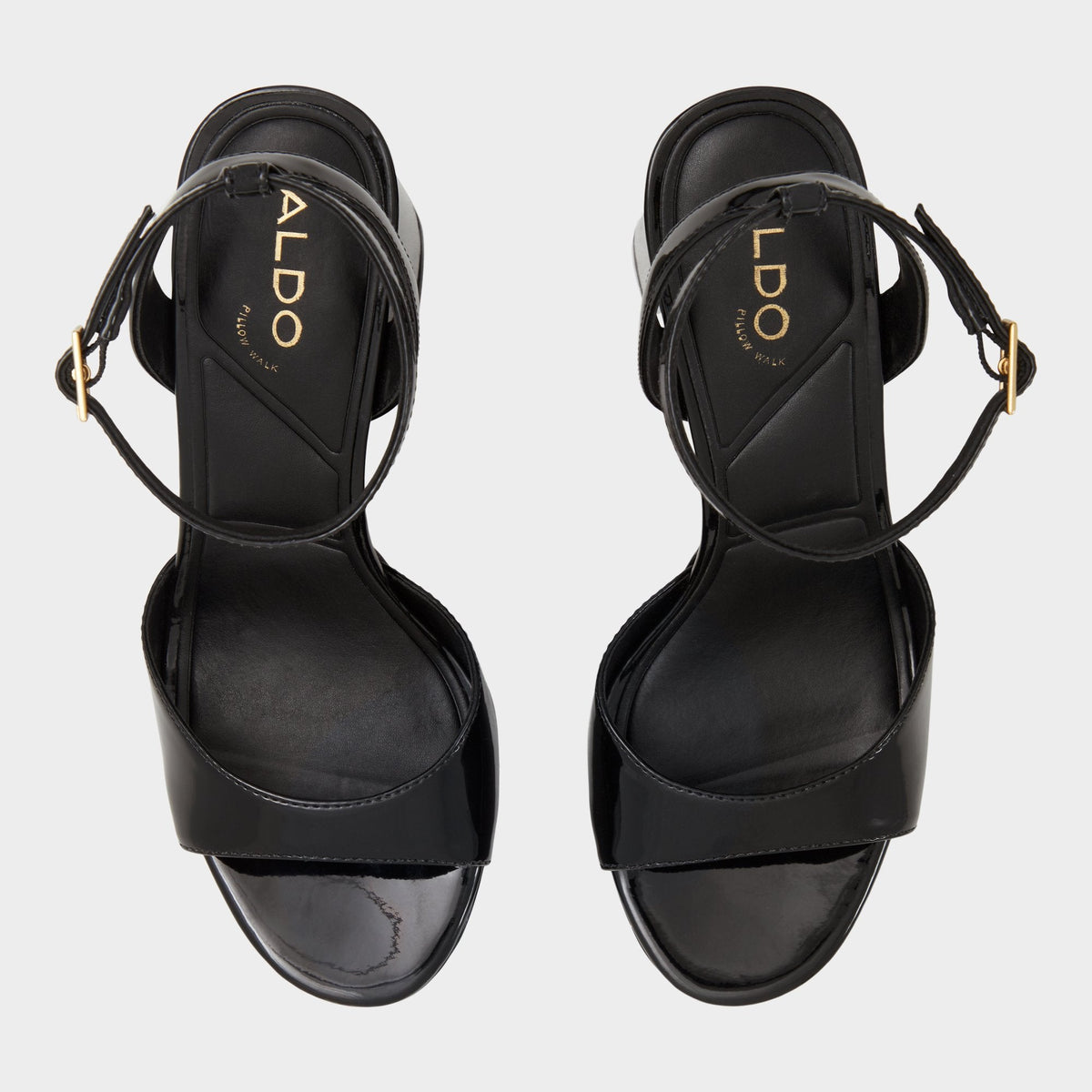 Valoria Black Women's Platform sandals - Strappy heeled sandal, Platform | Aldo