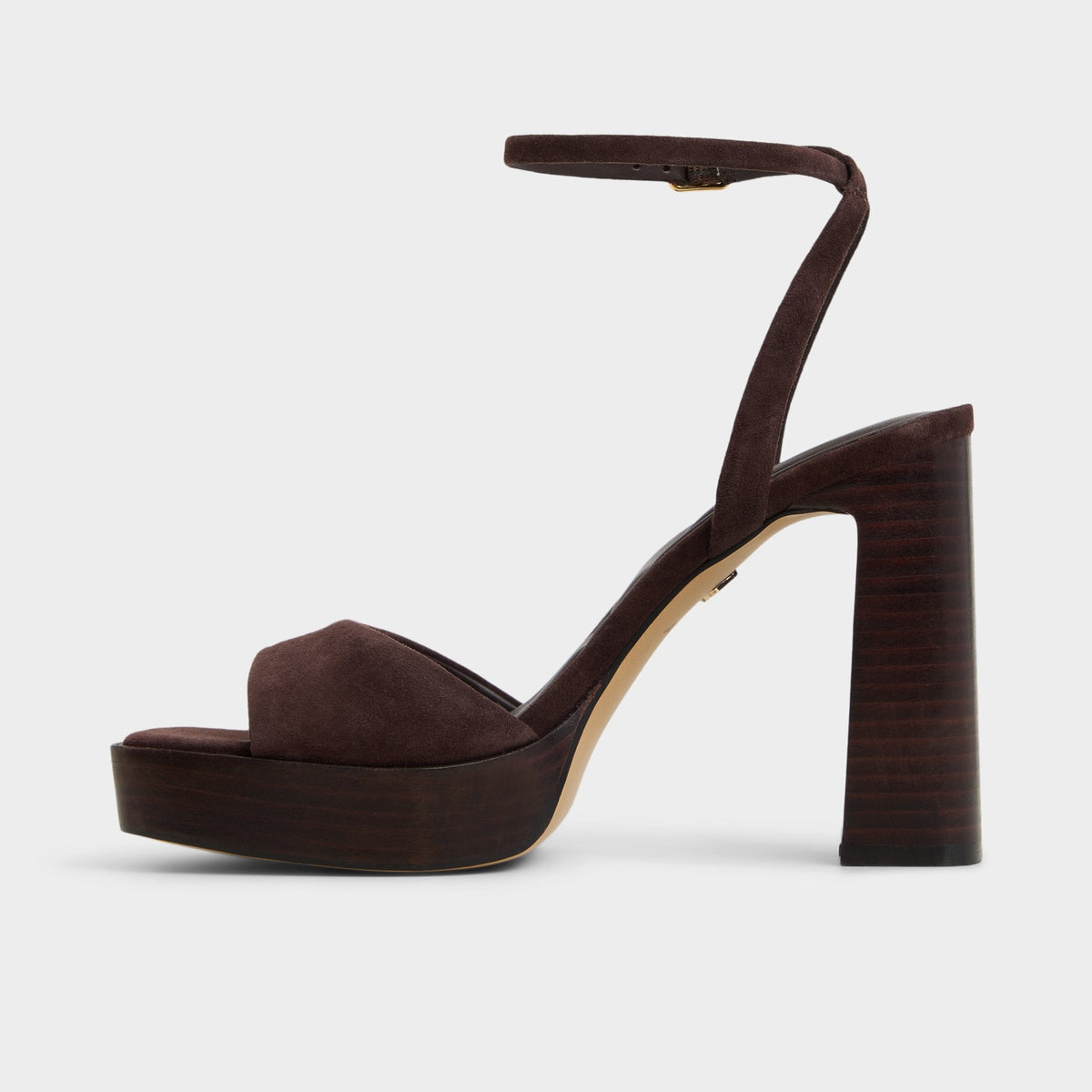 Lothon Dark Brown Women's Platform sandals - Strappy heeled sandal, Platform | Aldo