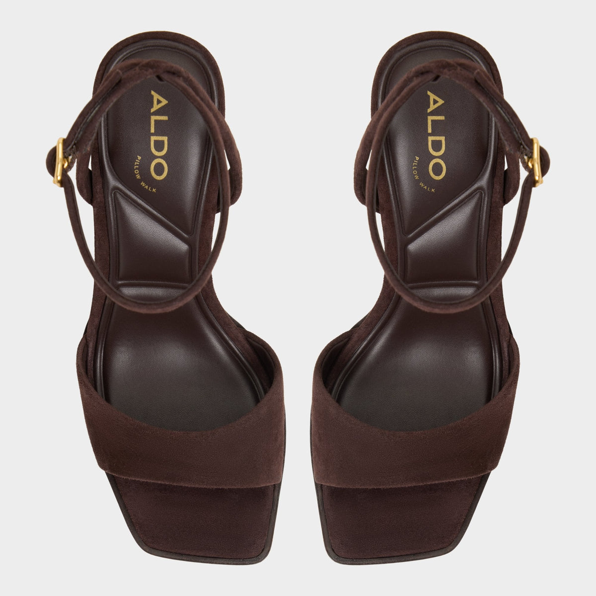 Lothon Dark Brown Women's Platform sandals - Strappy heeled sandal, Platform | Aldo