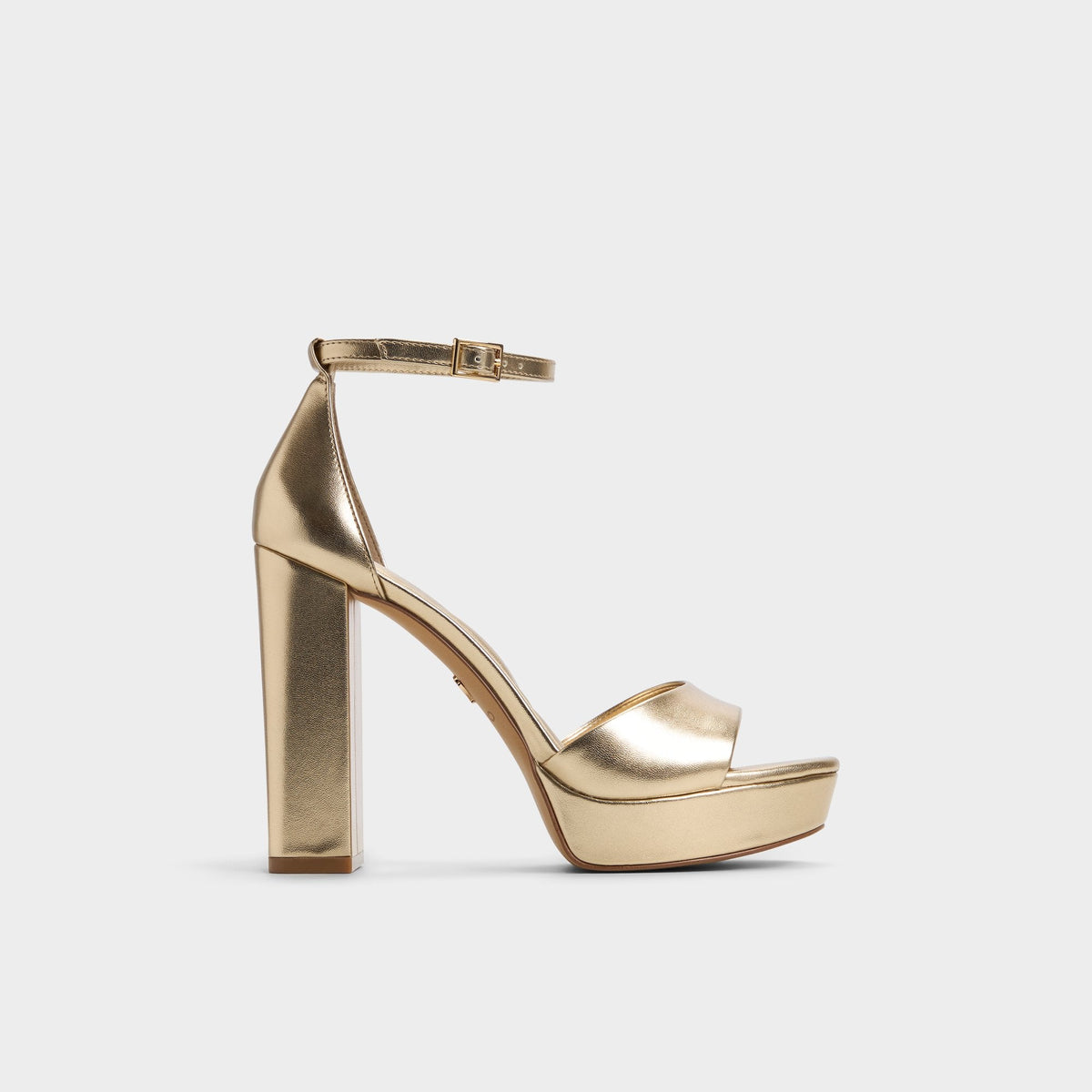 Enaegyn 2.0 in Gold - Strappy heeled sandal, Platform | Aldo