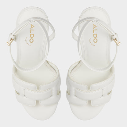 Valaberel Open White Women's Platform sandals - Strappy heeled sandal, Platform | Aldo