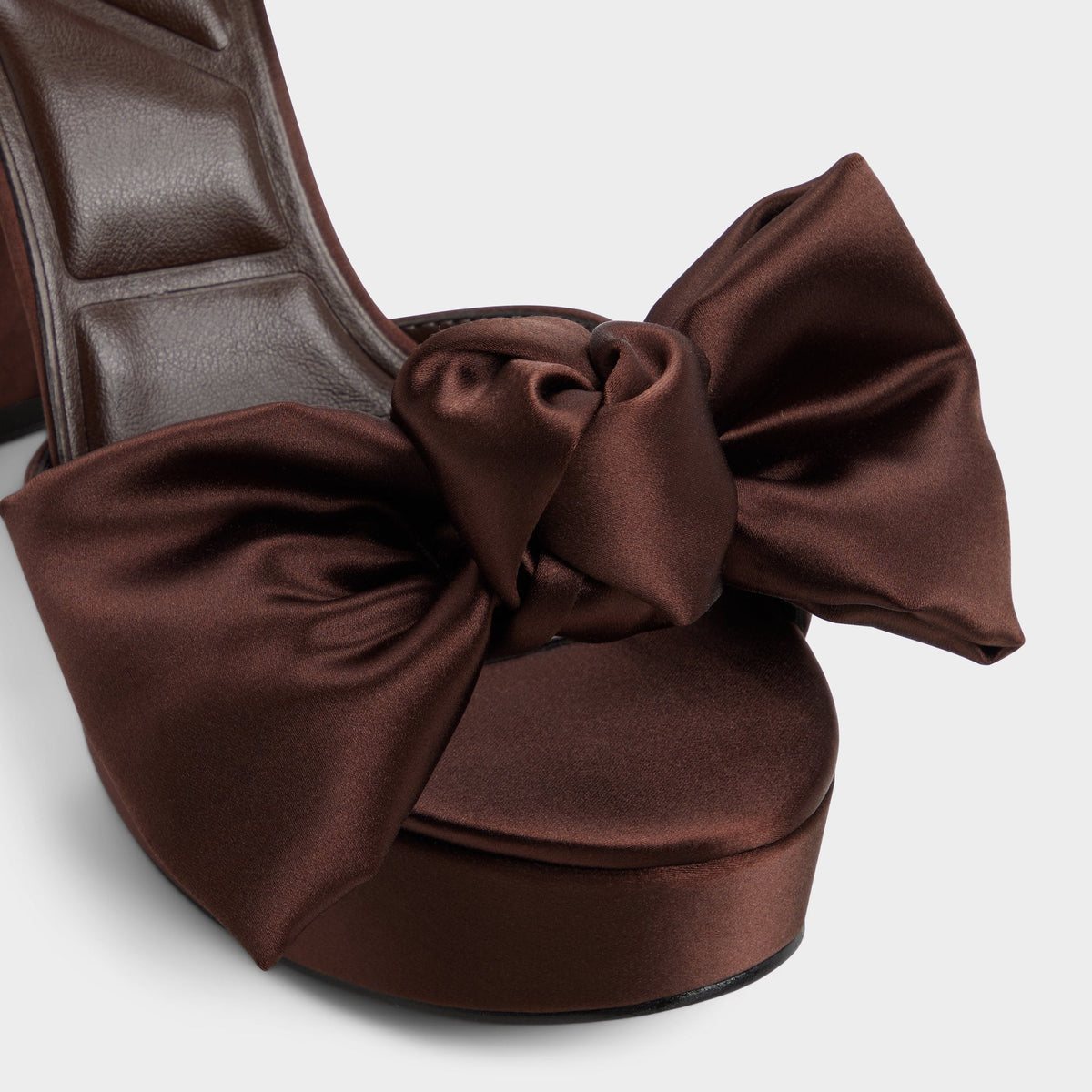 Luscious in Dark Brown - Strappy heeled sandal, Platform | Aldo