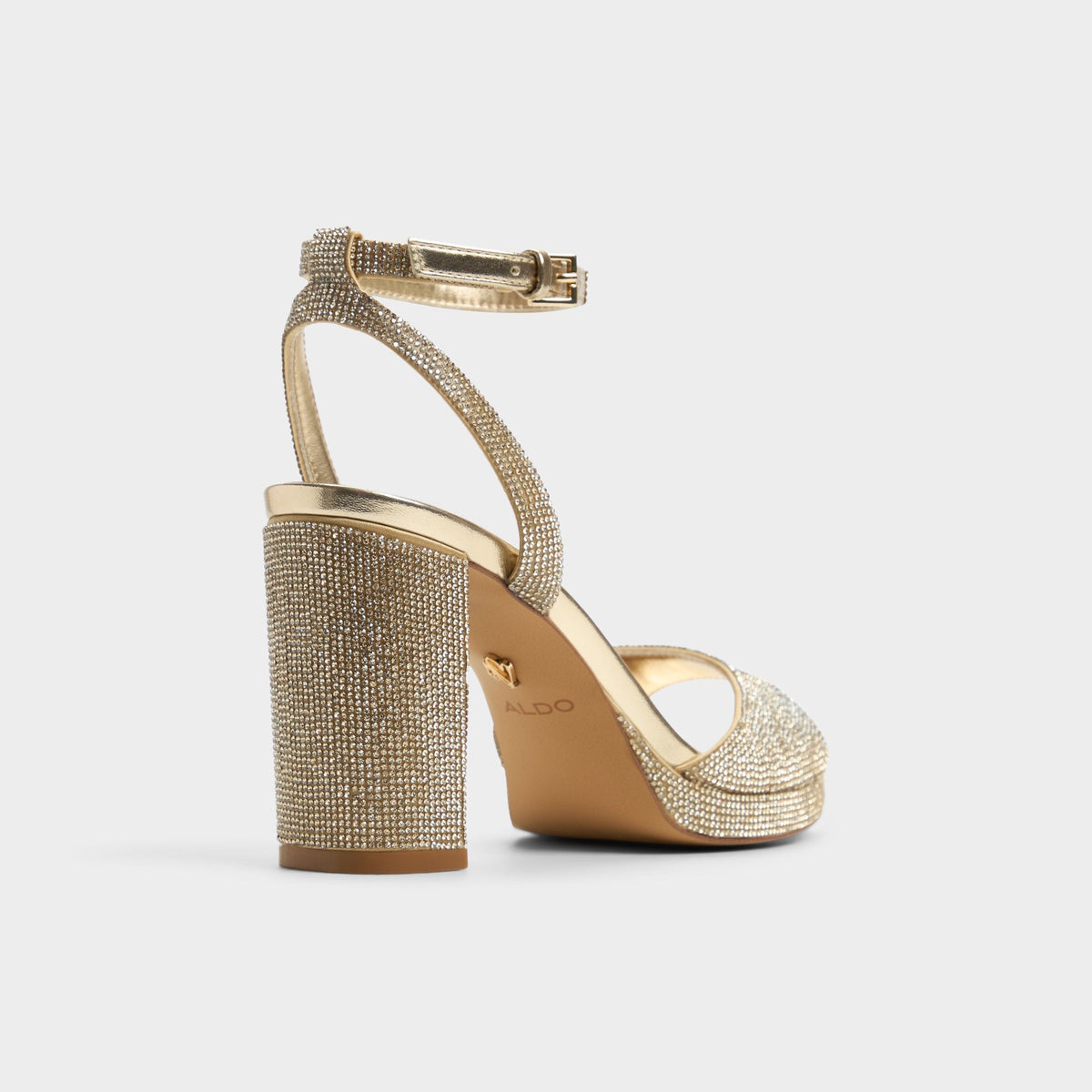 Alluring Champagne Women's Strappy sandals - Strappy heeled sandal, Platform | Aldo