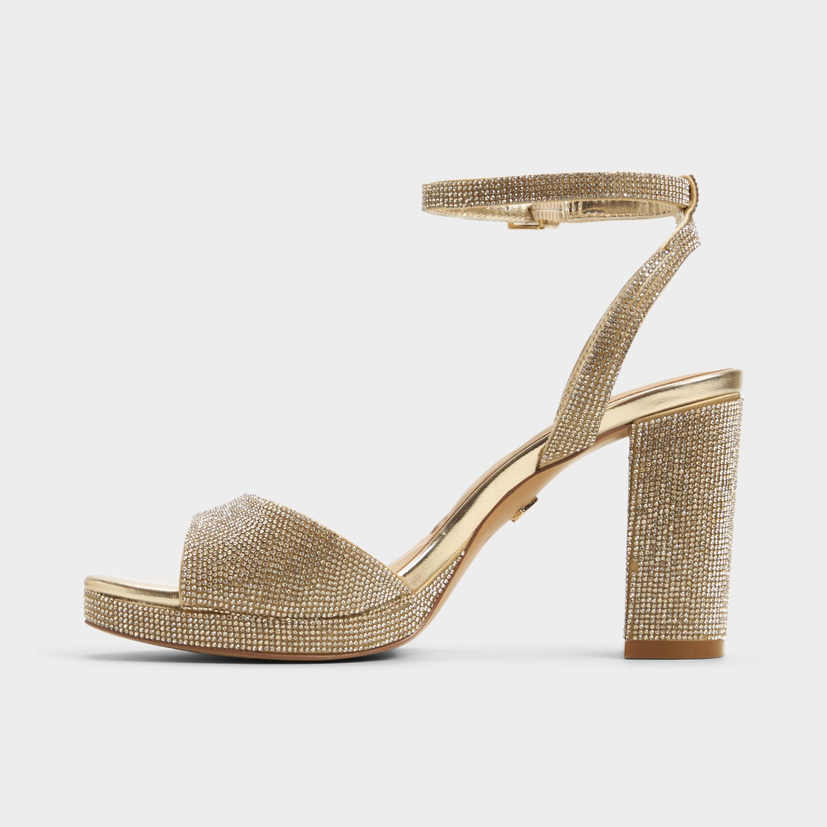 Alluring Champagne Women's Strappy sandals - Strappy heeled sandal, Platform | Aldo