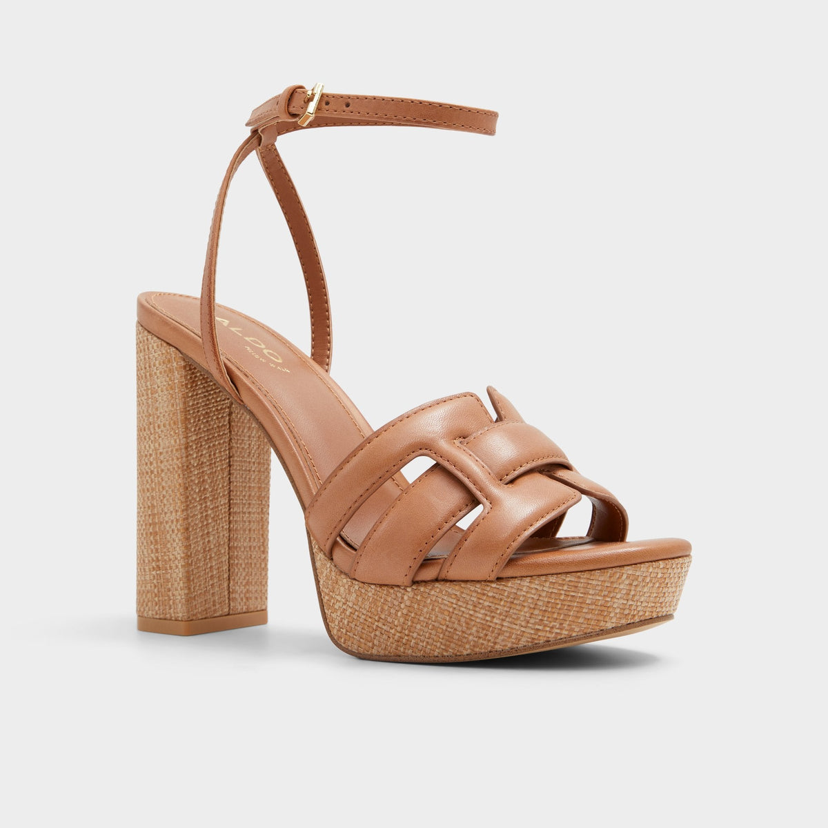 Valaberel Medium Brown Women's Platform sandals - Strappy heeled sandal, Platform | Aldo