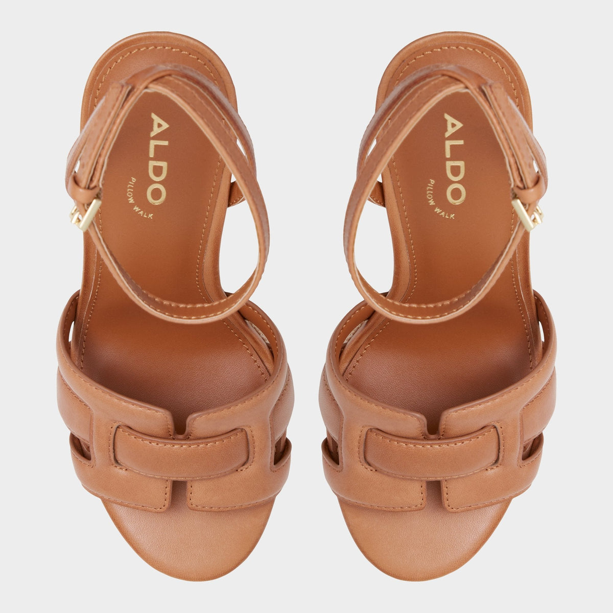 Valaberel Medium Brown Women's Platform sandals - Strappy heeled sandal, Platform | Aldo