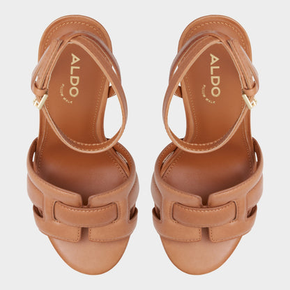 Valaberel Medium Brown Women's Platform sandals - Strappy heeled sandal, Platform | Aldo